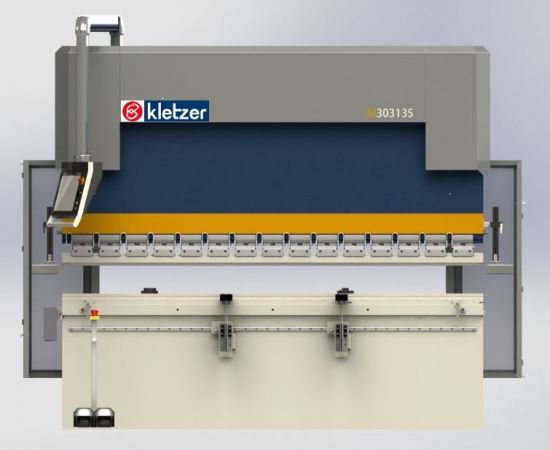 CNC Abkantpresse KK Kletzer Europa Compact 2500 mm x  100 to, Y1, Y2, X CNC Achsen + manulle Bombierung, 2D Steuerung
